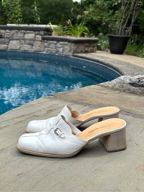 Costume National Made in Italy Leather Mules – Size 37.5